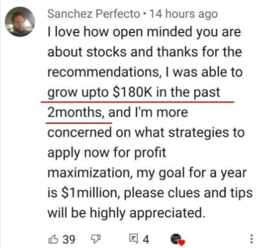 YouTube comment screenshot: Sanchez Perfecto
