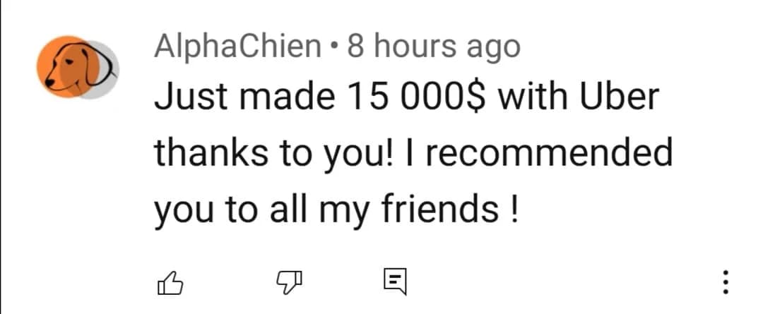 YouTube comment screenshot: AlphaChien