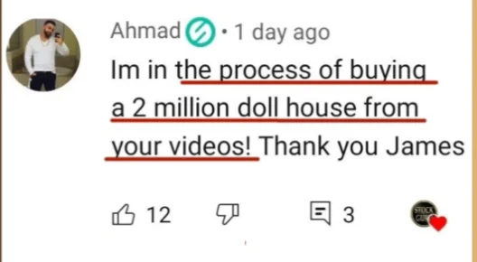 Community testimonial screenshot 1
