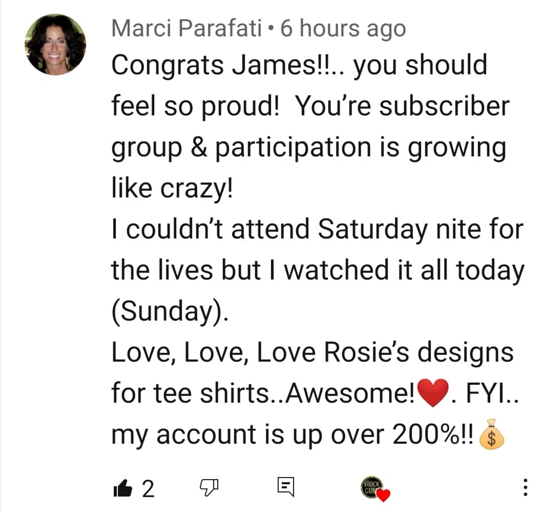 Real testimonial screenshot