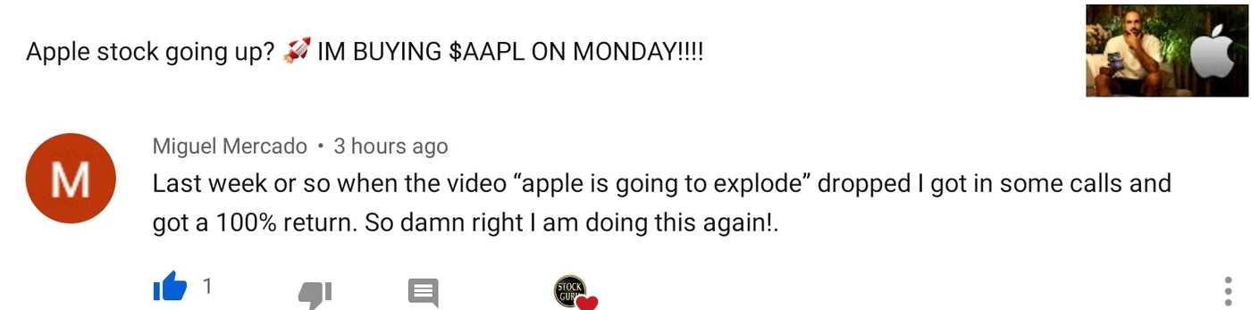 Real testimonial screenshot
